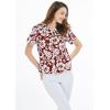 image:imageMatchable Family Hawaiian Tropical Luau Men Women Girl Boy Clothes in Classic Vintage Hibiscus BurgundyWomen Shirt