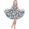 image:imageMatchable Family Hawaiian Tropical Luau Men Women Girl Boy Clothes in Classic Vintage Hibiscus NavyGirl Fit and Flare