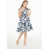 image:imageMatchable Family Hawaiian Tropical Luau Men Women Girl Boy Clothes in Classic Vintage Hibiscus NavyGirl Wrap