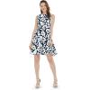 image:imageMatchable Family Hawaiian Tropical Luau Men Women Girl Boy Clothes in Classic Vintage Hibiscus NavyWomen Fit and Flare