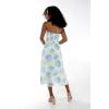 image:imageHawaii Hangover Womens Hawaiian Luau Halter Floral Print Dress in Pacific PalmPacific Palm Cream