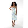 image:imageHawaii Hangover Womens Hawaiian Luau Halter Floral Print Dress in Pacific PalmPacific Palm Cream