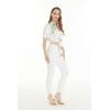 image:imageWomens Hawaiian Tie Front Crop Top Aloha Shirt in Pineapple GardenPineapple Garden White