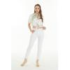 image:imageWomens Hawaiian Tie Front Crop Top Aloha Shirt in Pineapple GardenPineapple Garden White