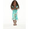 image:imageGirl Ruffle Wrap Hawaiian Luau Dress in Pineapple GardenPineapple Garden Turquoise