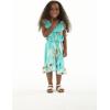 image:imageGirl Ruffle Wrap Hawaiian Luau Dress in Pineapple GardenPineapple Garden Turquoise