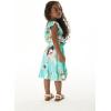 image:imageGirl Ruffle Wrap Hawaiian Luau Dress in Pineapple GardenPineapple Garden Turquoise