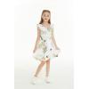 image:imageGirl Ruffle Wrap Hawaiian Luau Dress in Pineapple GardenPineapple Garden White