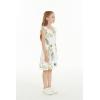 image:imageGirl Ruffle Wrap Hawaiian Luau Dress in Pineapple GardenPineapple Garden White