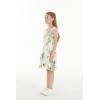 image:imageGirl Ruffle Wrap Hawaiian Luau Dress in Pineapple GardenPineapple Garden White