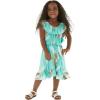 image:imageGirl Ruffle Wrap Hawaiian Luau Dress in Pineapple GardenPineapple Garden Turquoise