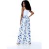 image:imageMatchable Couple Hawaiian Luau Shirt Smock Top Wide Legged Pants in Day Dream BloomWomen Midnight Bloom Wid Legged Pants