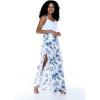 image:imageMatchable Couple Hawaiian Luau Shirt Smock Top Wide Legged Pants in Day Dream BloomWomen Midnight Bloom Wid Legged Pants