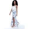 image:imageMatchable Couple Hawaiian Luau Shirt Smock Top Wide Legged Pants in Day Dream BloomWomen Midnight Bloom Wid Legged Pants