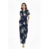 image:imageMatchable Family Hawaiian Luau Men Women Girl Boy Clothes in Pineapple Garden NavyWomen Wide Legged Jumpsuit