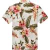 image:imageCouple Matching Hawaiian Luau Aloha Shirt Maxi Ruffle Sleeve Dress in RafelsiaCream Rafelsia