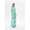 image:imageWomens Hawaiian Wide Legged with Pockets Jumpsuit in Wispy CereusPineapple Garden Turquoise