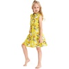 image:imageGirl Hawaiian Collar Shirt Dress in Garden Poppy Yellow