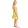 image:imageGirl Hawaiian Collar Shirt Dress in Garden Poppy Yellow