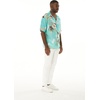 image:imageMatchable Couple Hawaiian Luau Shirt or Wide Legged with Pockets Jumpsuit in Pineapple Garden BurgundyMen Pineapple Garden Turquoise