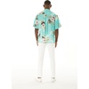 image:imageMatchable Couple Hawaiian Luau Shirt or Wide Legged with Pockets Jumpsuit in Pineapple Garden BurgundyMen Pineapple Garden Turquoise