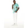 image:imageMatchable Couple Hawaiian Luau Shirt or Wide Legged with Pockets Jumpsuit in Pineapple Garden BurgundyMen Pineapple Garden Turquoise