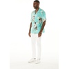 image:imageMatchable Couple Hawaiian Luau Shirt or Wide Legged with Pockets Jumpsuit in Pineapple Garden BurgundyMen Pineapple Garden Turquoise