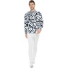 image:imageHawaii Hangover Mens Hawaiian Long Sleeve Shirt Aloha Shirt Flamingo in Love WhiteVintage Classic Hibiscus  Navy