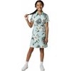 image:imageHawaii Hangover Family Matching Tropical Polo Shirts amp Polo Dresses  Wispy Cereus Light Blue Resort Golf OutfitsGirl Polo Dress Tropical Print