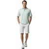 image:imageHawaii Hangover Family Matching Tropical Polo Shirts amp Polo Dresses  Wispy Cereus Light Blue Resort Golf OutfitsMen Polo Shirt Resort Solid