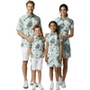 image:imageHawaii Hangover Family Matching Tropical Polo Shirts amp Polo Dresses  Wispy Cereus Light Blue Resort Golf OutfitsGirl Polo Dress Tropical Print