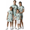image:imageHawaii Hangover Family Matching Tropical Polo Shirts amp Polo Dresses  Wispy Cereus Light Blue Resort Golf OutfitsMen Polo Shirt Tropical Print
