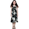 image:imageFamily Matching Hawaiian Clothes Wispy Cereus Black  Lightweight 100 rayon  Family matching outfits  Tropical floral print  Beach vacations  Luaus  Cruises  Family photosGirl Wrap