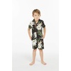 image:imageFamily Matching Hawaiian Clothes Wispy Cereus Black  Lightweight 100 rayon  Family matching outfits  Tropical floral print  Beach vacations  Luaus  Cruises  Family photosBoy Short Sleeve
