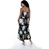 image:imageFamily Matching Hawaiian Clothes Wispy Cereus Black  Lightweight 100 rayon  Family matching outfits  Tropical floral print  Beach vacations  Luaus  Cruises  Family photosWomen Maxi Ruffle