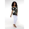 image:imageFamily Matching Hawaiian Clothes Wispy Cereus Black  Lightweight 100 rayon  Family matching outfits  Tropical floral print  Beach vacations  Luaus  Cruises  Family photosWomen Offshoulder Ruffle Top