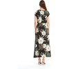 image:imageFamily Matching Hawaiian Clothes Wispy Cereus Black  Lightweight 100 rayon  Family matching outfits  Tropical floral print  Beach vacations  Luaus  Cruises  Family photosWomen Cap Sleeve