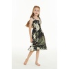 image:imageFamily Matching Hawaiian Clothes Wispy Cereus Black  Lightweight 100 rayon  Family matching outfits  Tropical floral print  Beach vacations  Luaus  Cruises  Family photosGirl Elastic Top Strap