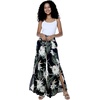 image:imageFamily Matching Hawaiian Clothes Wispy Cereus Black  Lightweight 100 rayon  Family matching outfits  Tropical floral print  Beach vacations  Luaus  Cruises  Family photosWomen Wide Leg Pants