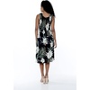 image:imageFamily Matching Hawaiian Clothes Wispy Cereus Black  Lightweight 100 rayon  Family matching outfits  Tropical floral print  Beach vacations  Luaus  Cruises  Family photosWomen Short Tank