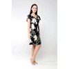 image:imageFamily Matching Hawaiian Clothes Wispy Cereus Black  Lightweight 100 rayon  Family matching outfits  Tropical floral print  Beach vacations  Luaus  Cruises  Family photosWomen Short Rahee