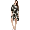 image:imageFamily Matching Hawaiian Clothes Wispy Cereus Black  Lightweight 100 rayon  Family matching outfits  Tropical floral print  Beach vacations  Luaus  Cruises  Family photosWomen 34 Sleeve