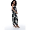image:imageFamily Matching Hawaiian Clothes Wispy Cereus Black  Lightweight 100 rayon  Family matching outfits  Tropical floral print  Beach vacations  Luaus  Cruises  Family photosWomen Maxi Ruffle