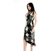 image:imageFamily Matching Hawaiian Clothes Wispy Cereus Black  Lightweight 100 rayon  Family matching outfits  Tropical floral print  Beach vacations  Luaus  Cruises  Family photosWomen Wrap Ruffle