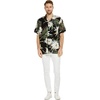 image:imageFamily Matching Hawaiian Clothes Wispy Cereus Black  Lightweight 100 rayon  Family matching outfits  Tropical floral print  Beach vacations  Luaus  Cruises  Family photosMen Short Sleeve