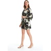 image:imageFamily Matching Hawaiian Clothes Wispy Cereus Black  Lightweight 100 rayon  Family matching outfits  Tropical floral print  Beach vacations  Luaus  Cruises  Family photosWomen Kimono Cardigan