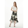 image:imageFamily Matching Hawaiian Clothes Wispy Cereus Black  Lightweight 100 rayon  Family matching outfits  Tropical floral print  Beach vacations  Luaus  Cruises  Family photosWomen Wrap Ruffle Skirt