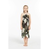 image:imageFamily Matching Hawaiian Clothes Wispy Cereus Black  Lightweight 100 rayon  Family matching outfits  Tropical floral print  Beach vacations  Luaus  Cruises  Family photosGirl Halter