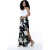 image:imageFamily Matching Hawaiian Clothes Wispy Cereus Black  Lightweight 100 rayon  Family matching outfits  Tropical floral print  Beach vacations  Luaus  Cruises  Family photosWomen Wide Leg Pants