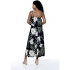image:imageFamily Matching Hawaiian Clothes Wispy Cereus Black  Lightweight 100 rayon  Family matching outfits  Tropical floral print  Beach vacations  Luaus  Cruises  Family photosWomen Maxi Ruffle